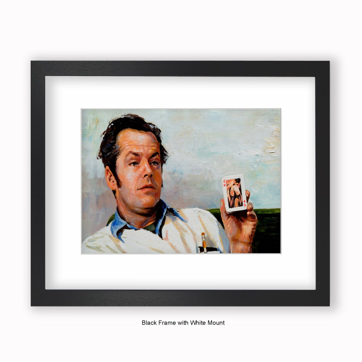One Flew Over the Cuckoo's Nest - Jack Nicholson - Mounted & Framed Art Print