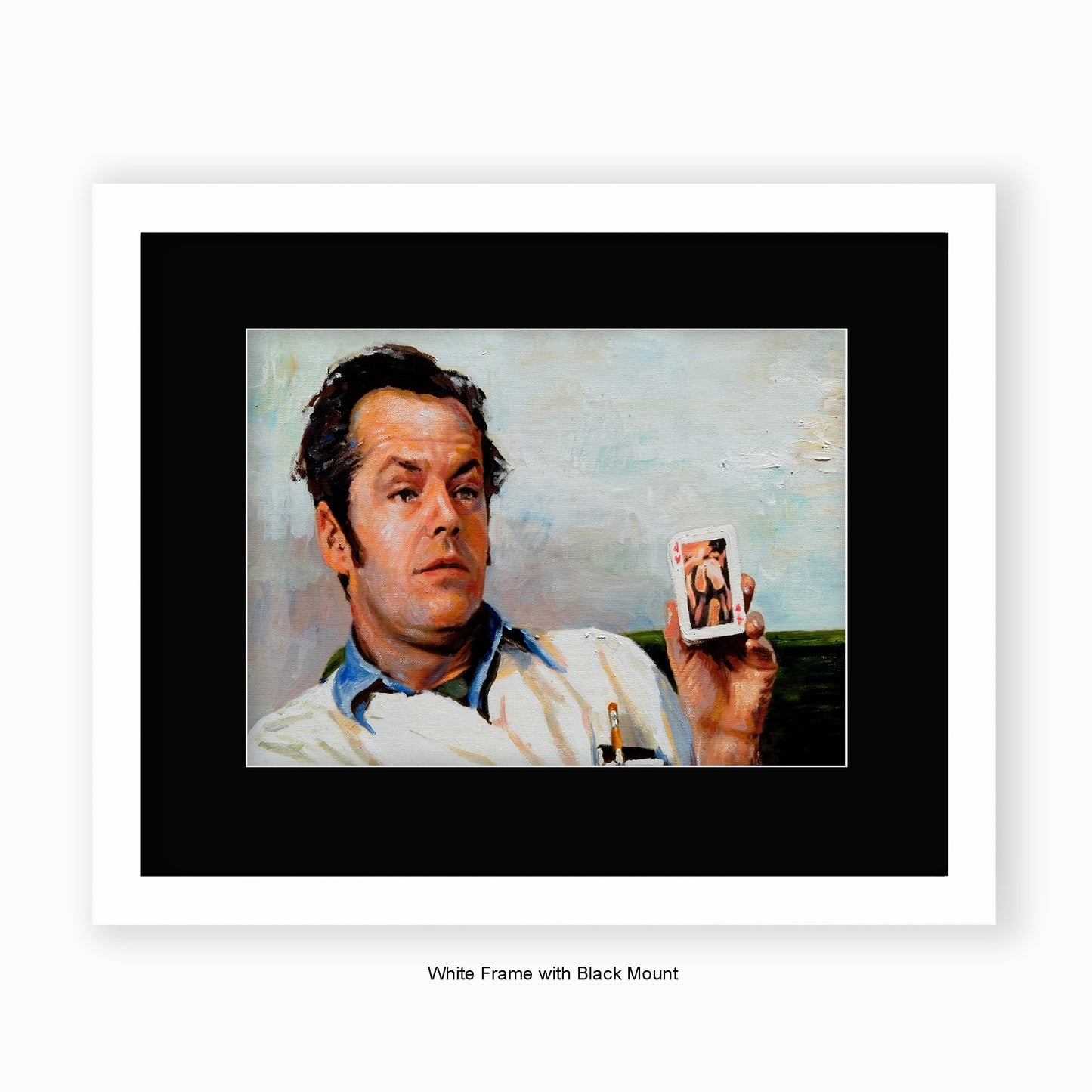 One Flew Over the Cuckoo's Nest - Jack Nicholson - Mounted & Framed Art Print