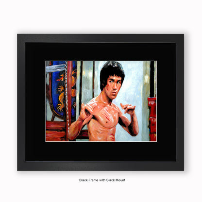Bruce Lee - Mounted & Framed Art Print