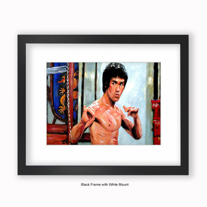 Bruce Lee - Mounted & Framed Art Print