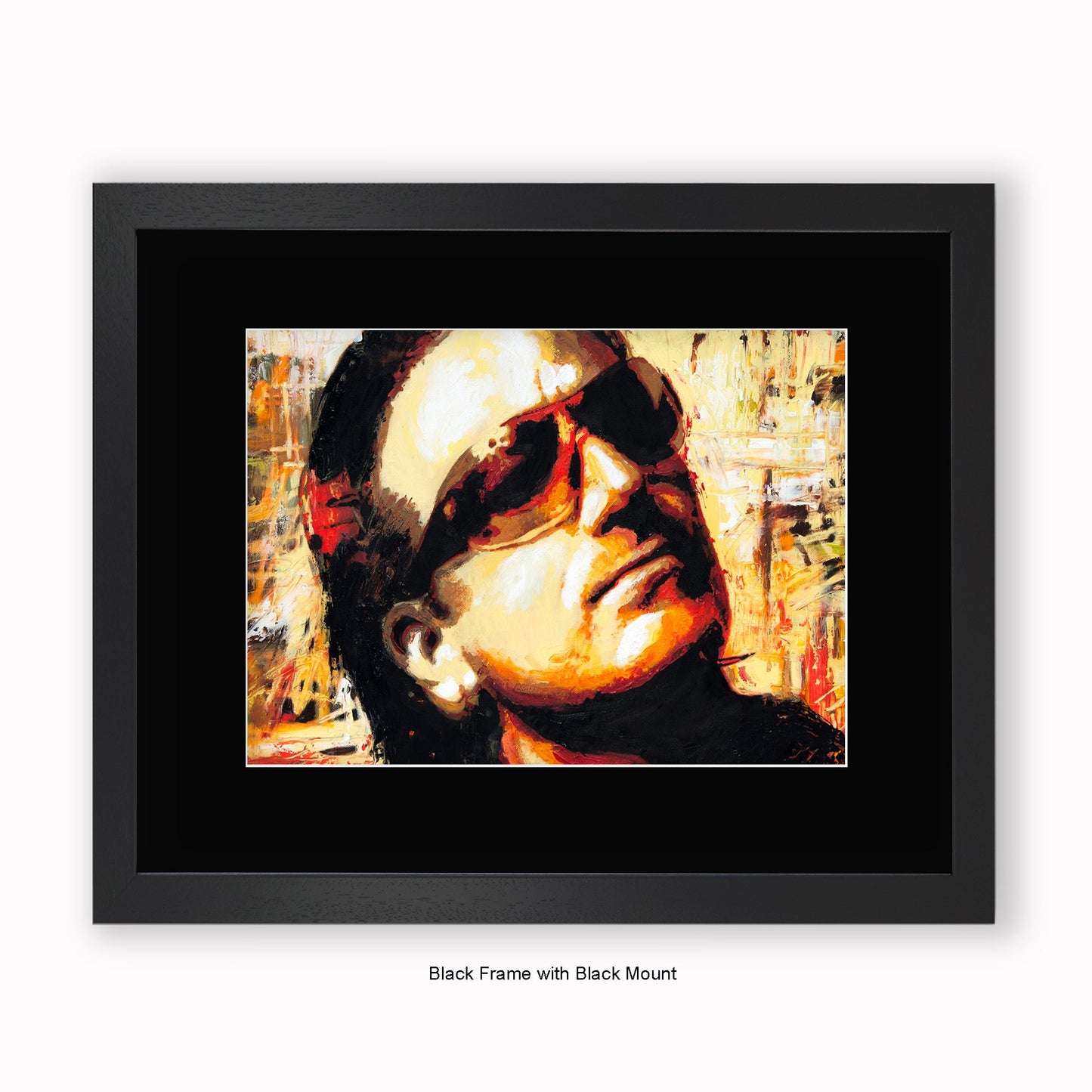 U2 - Bono - Mounted & Framed Art Print