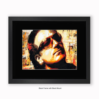 U2 - Bono - Mounted & Framed Art Print