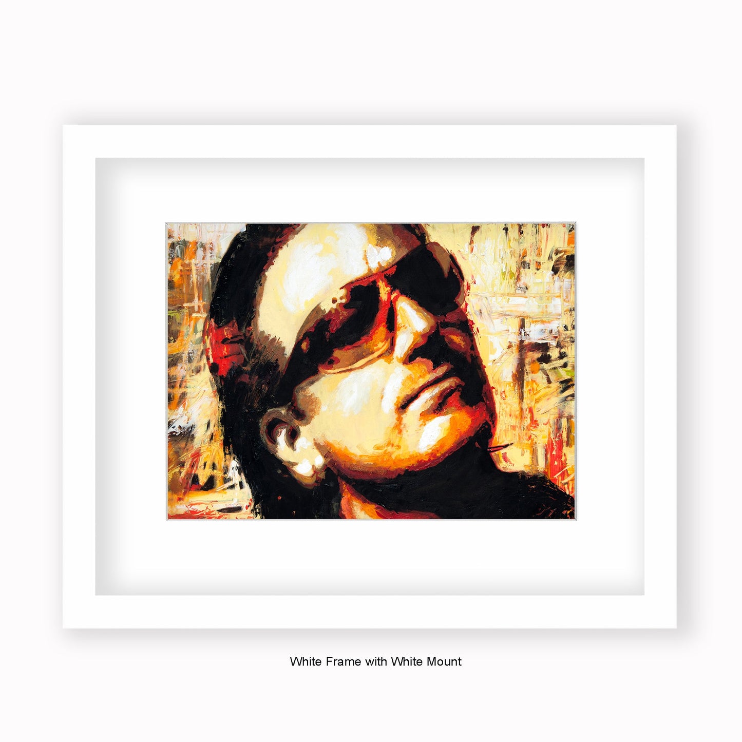 U2 - Bono - Mounted & Framed Art Print