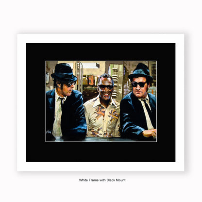 Blues Brothers - Ray Charles - Mounted & Framed Art Print