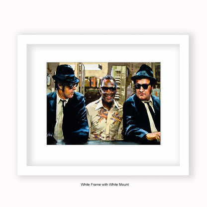 Blues Brothers - Ray Charles - Mounted & Framed Art Print