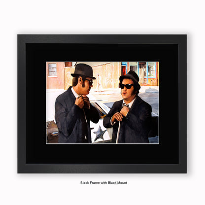 Blues Brothers - Mounted & Framed Art Print