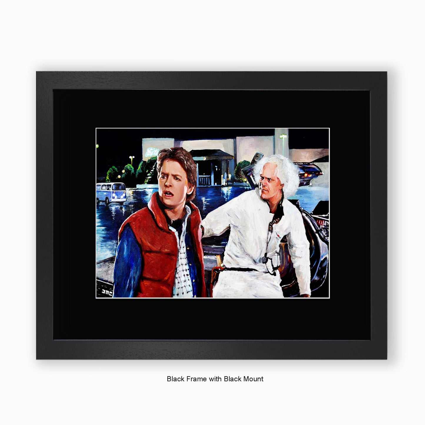 Back to the Future - Professor - Mounted & Framed Art Print