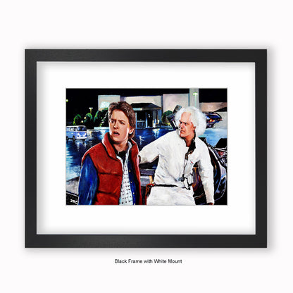 Back to the Future - Professor - Mounted & Framed Art Print