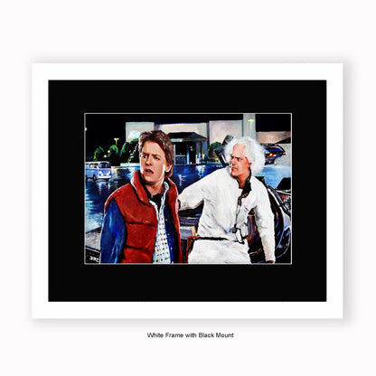 Back to the Future - Professor - Mounted & Framed Art Print