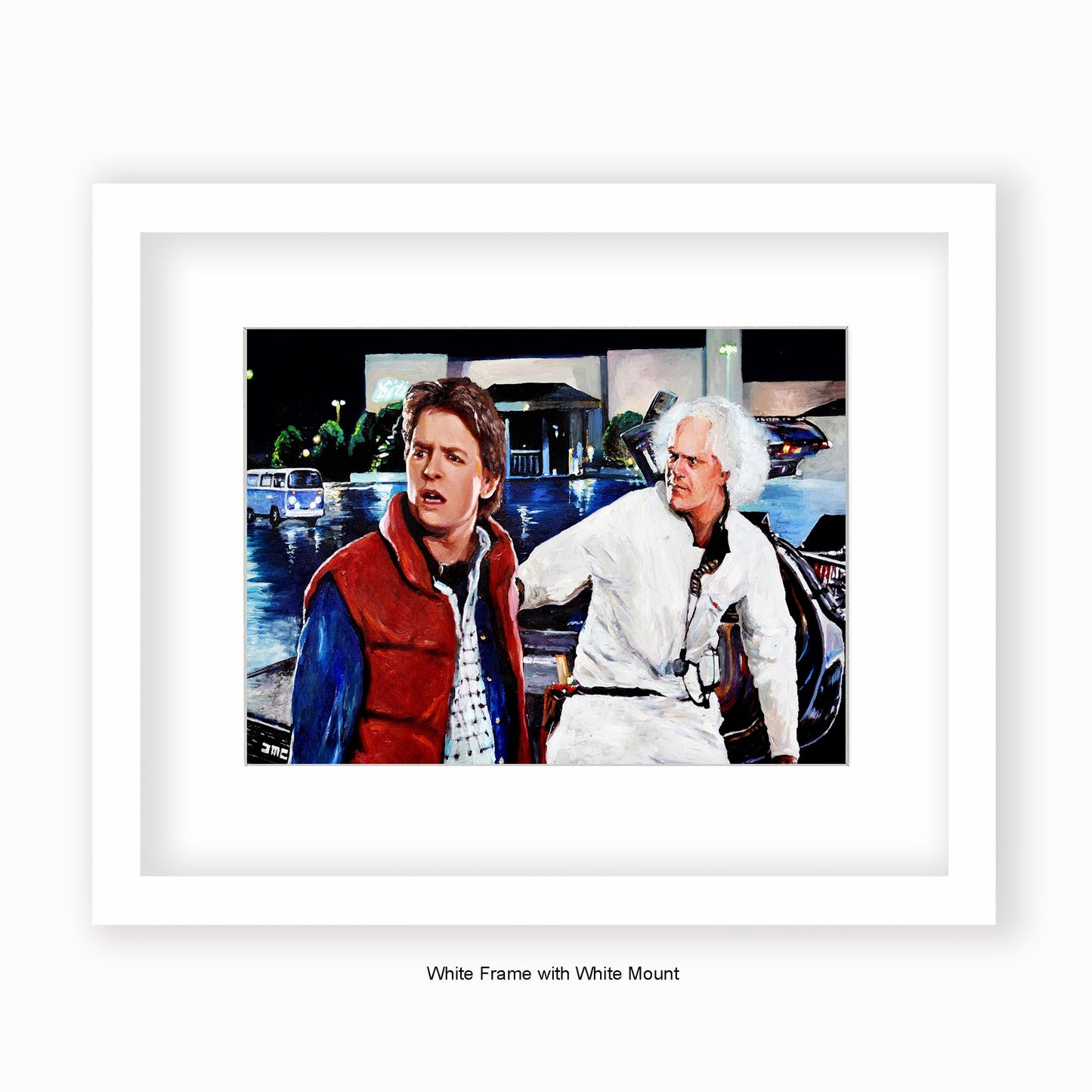 Back to the Future - Professor - Mounted & Framed Art Print