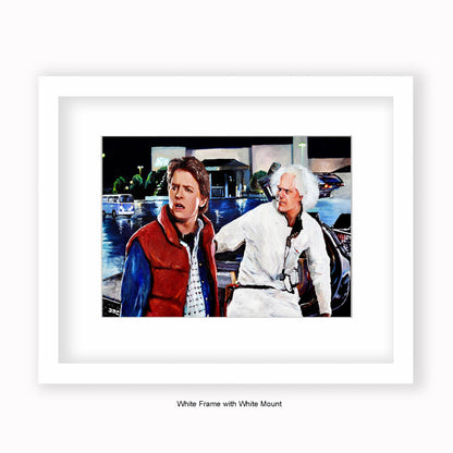 Back to the Future - Professor - Mounted & Framed Art Print