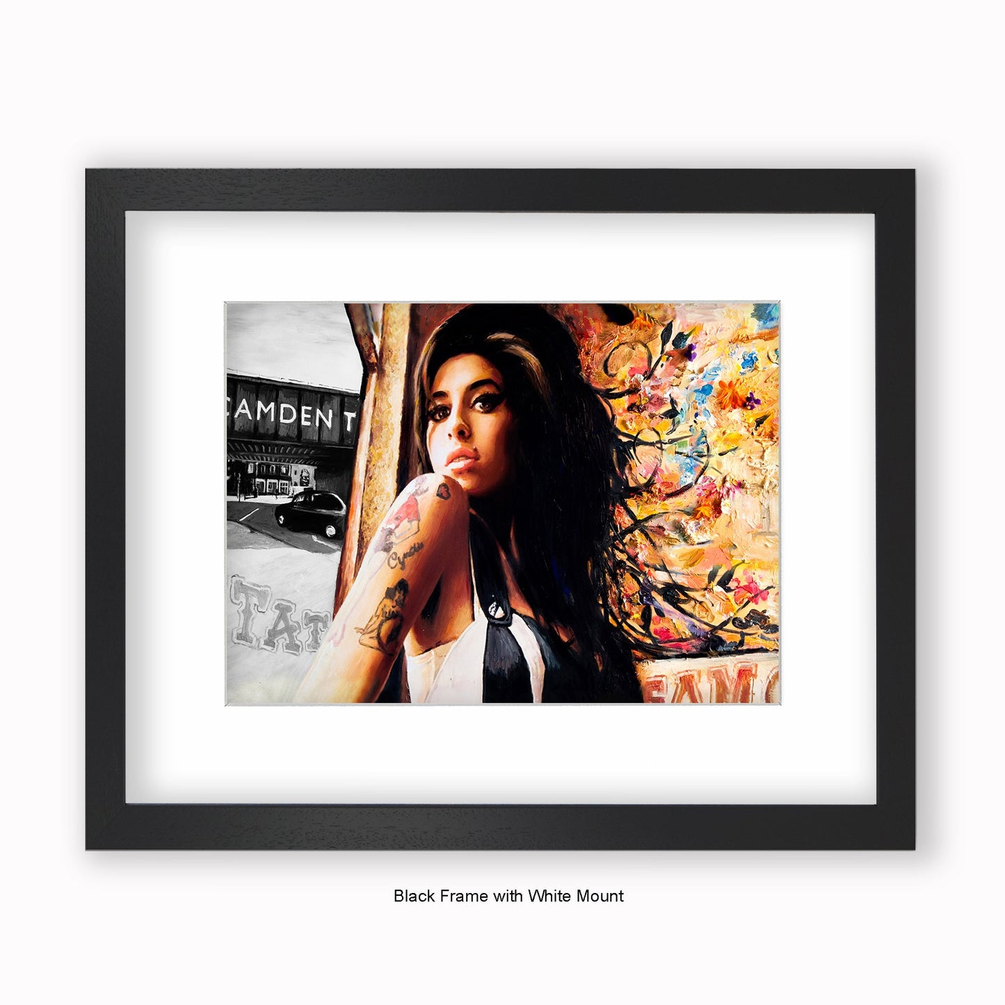 Amy Winehouse - Mounted & Framed Art Print