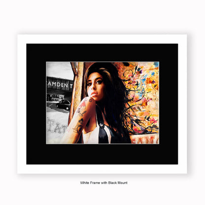Amy Winehouse - Mounted & Framed Art Print