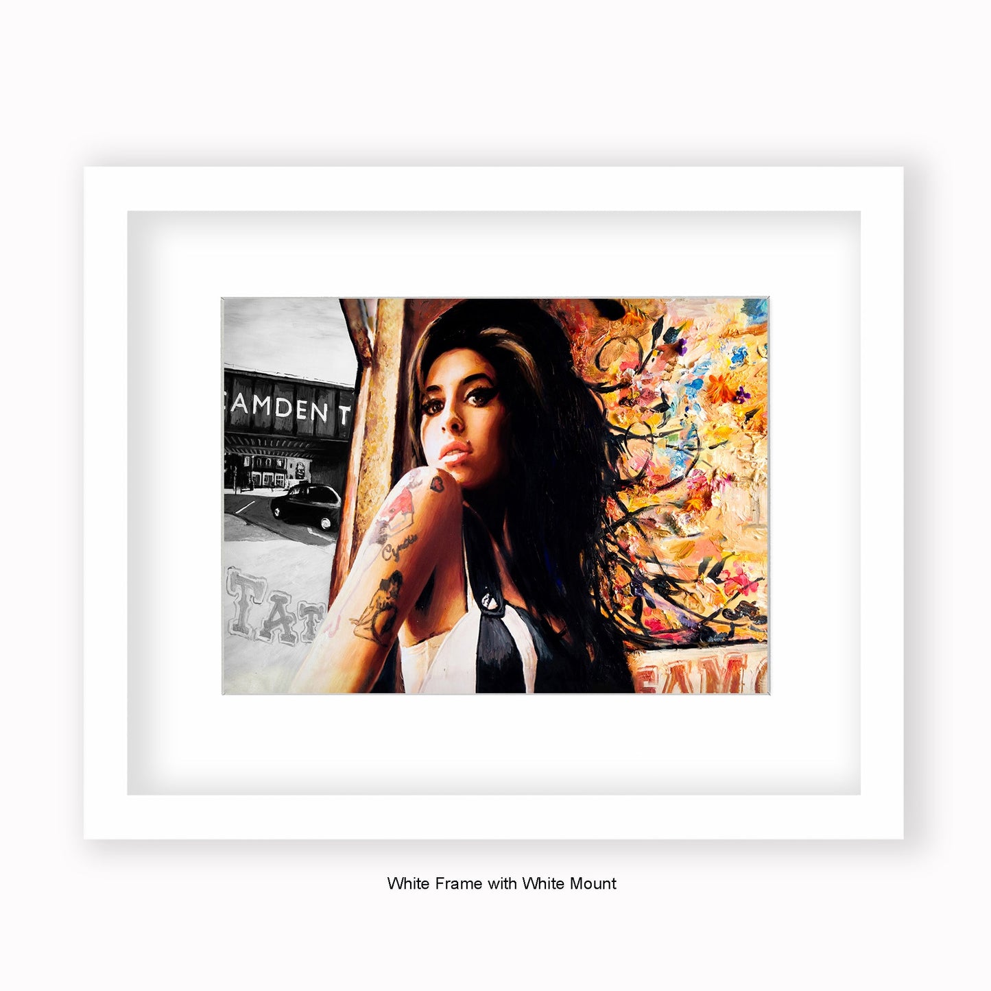 Amy Winehouse - Mounted & Framed Art Print
