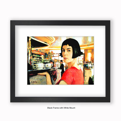 Amelie - Cafe - Mounted & Framed Art Print