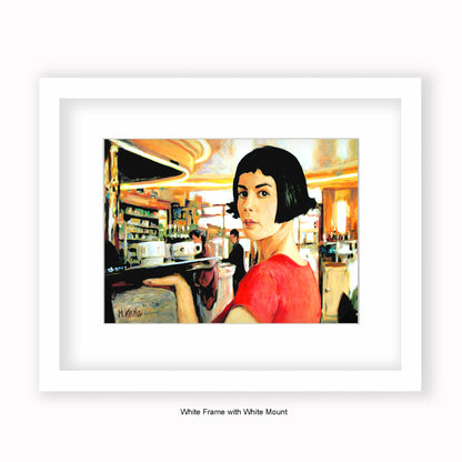 Amelie - Cafe - Mounted & Framed Art Print