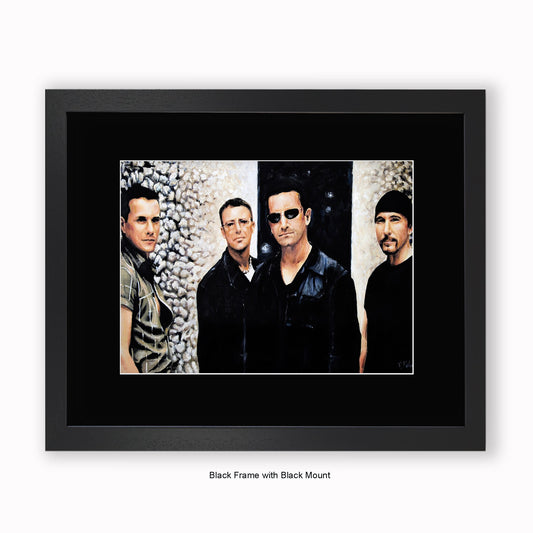 U2 - Band - Mounted & Framed Art Print