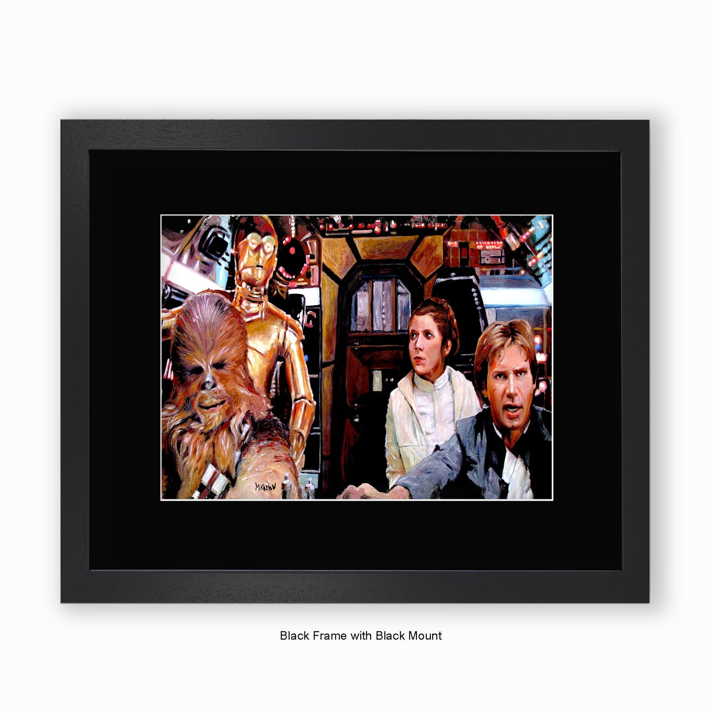 Star Wars - Cockpit - Mounted & Framed Art Print