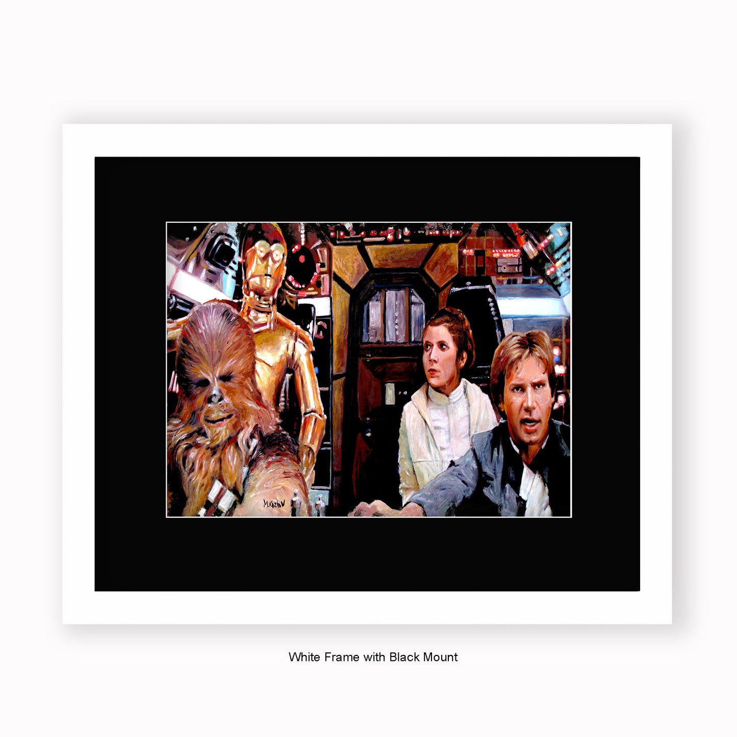 Star Wars - Cockpit - Mounted & Framed Art Print