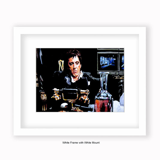 Scarface - ''We are going to war!''- Mounted & Framed Art Print