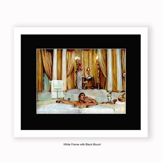 Scarface - ''I work hard for this! - Mounted & Framed Art Print