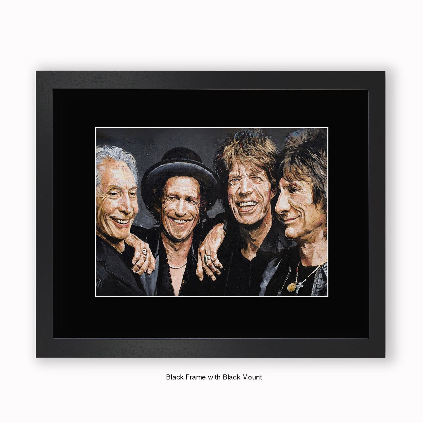 Rolling Stones - Mounted & Framed Art Print