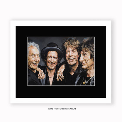 Rolling Stones - Mounted & Framed Art Print