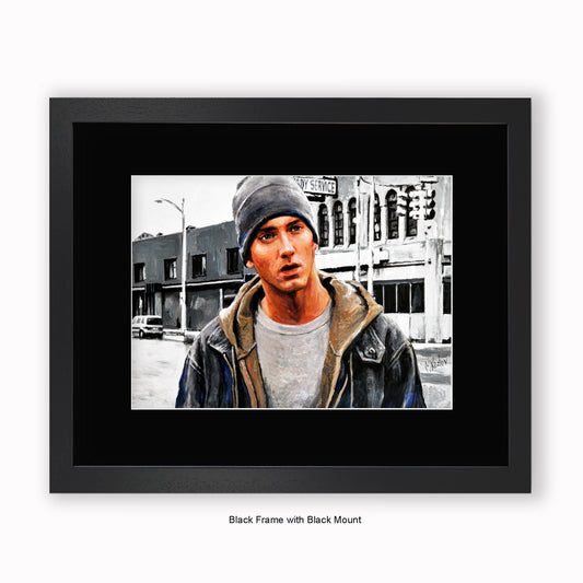 Eminem - Beanie - Mounted & Framed Art Print