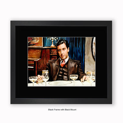 Godfather - Michael Corleone - Mounted & Framed Art Print