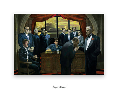 Gangster Legends Poster Ð Scarface, The Godfather, Goodfellas & Sopranos Mafia Movie Characters ArtÊ