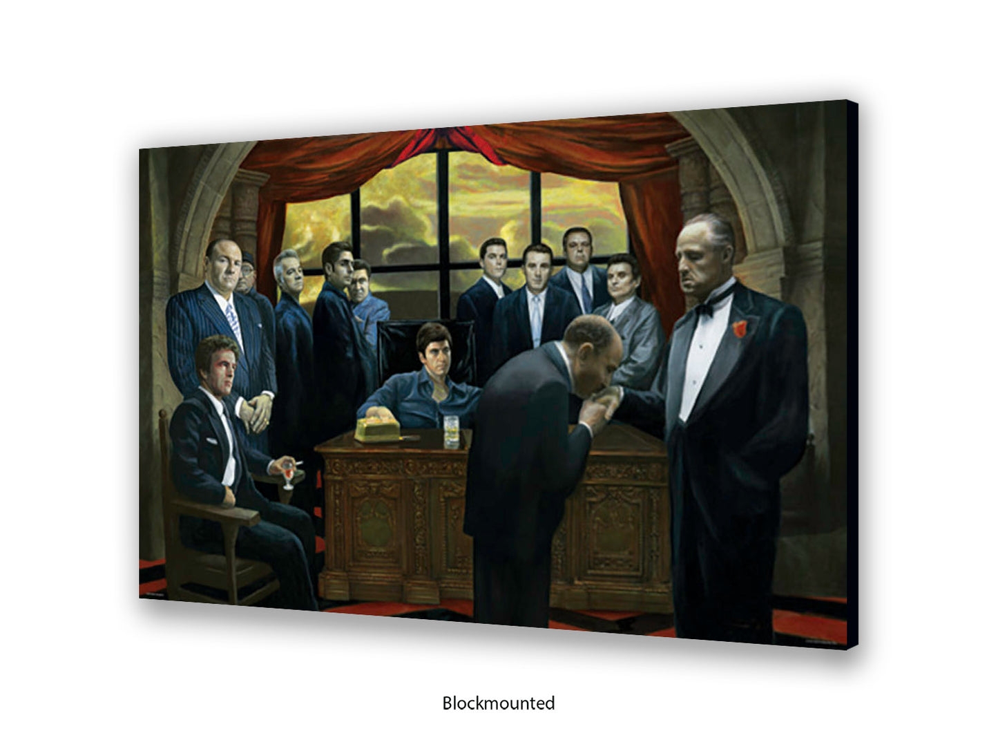 Gangster Legends Poster - Scarface, The Godfather, Goodfellas & Sopranos Mafia Movie Characters Art