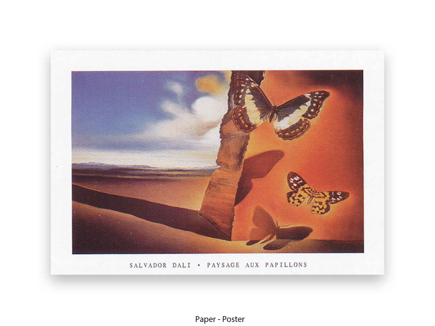 Paysage Aux Papillons - Salvador Dali Poster