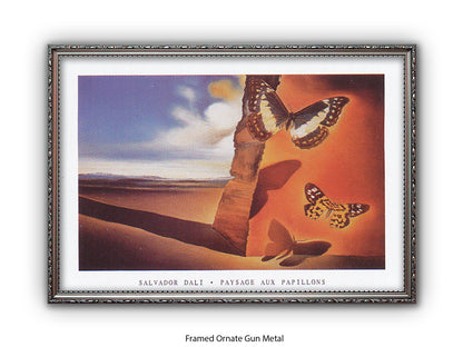 Paysage Aux Papillons - Salvador Dali Poster