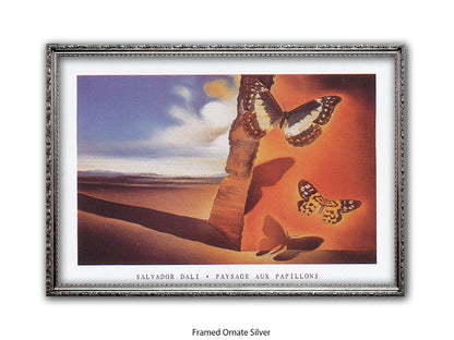 Paysage Aux Papillons - Salvador Dali Poster