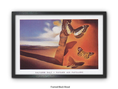 Paysage Aux Papillons - Salvador Dali Poster