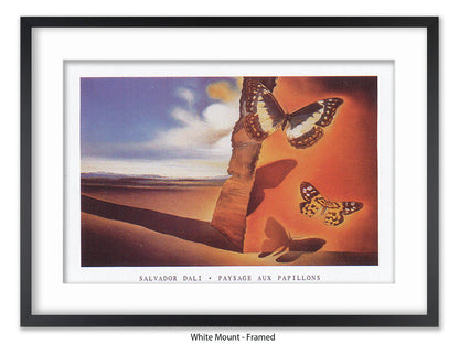 Paysage Aux Papillons - Salvador Dali Poster