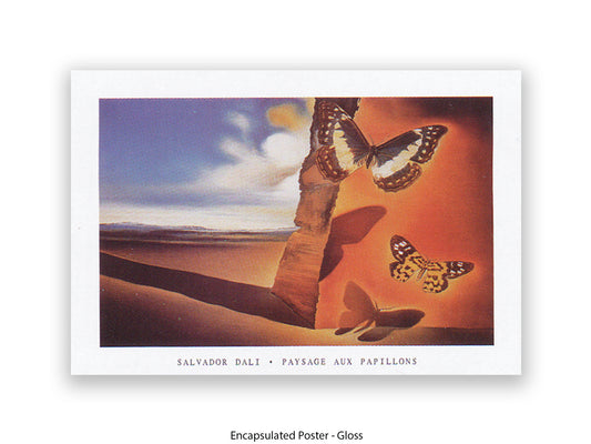 Paysage Aux Papillons - Salvador Dali Poster