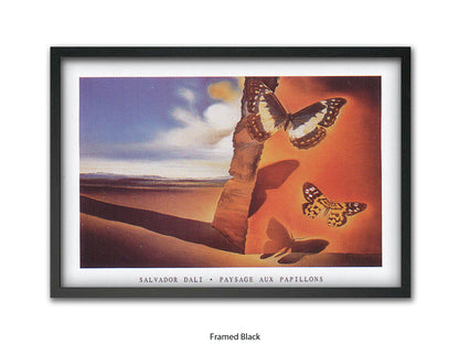 Paysage Aux Papillons - Salvador Dali Poster