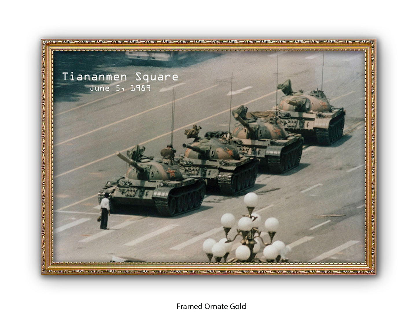 Tiananmen Square June 5, 1989 – Tank Man Iconic Historical Photo Poster Print