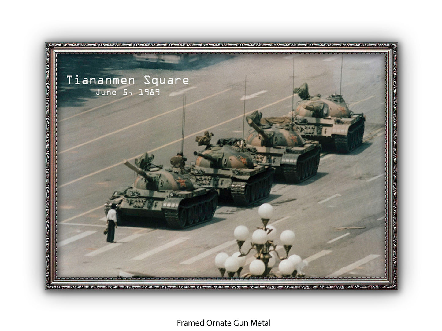 Tiananmen Square June 5, 1989 – Tank Man Iconic Historical Photo Poster Print
