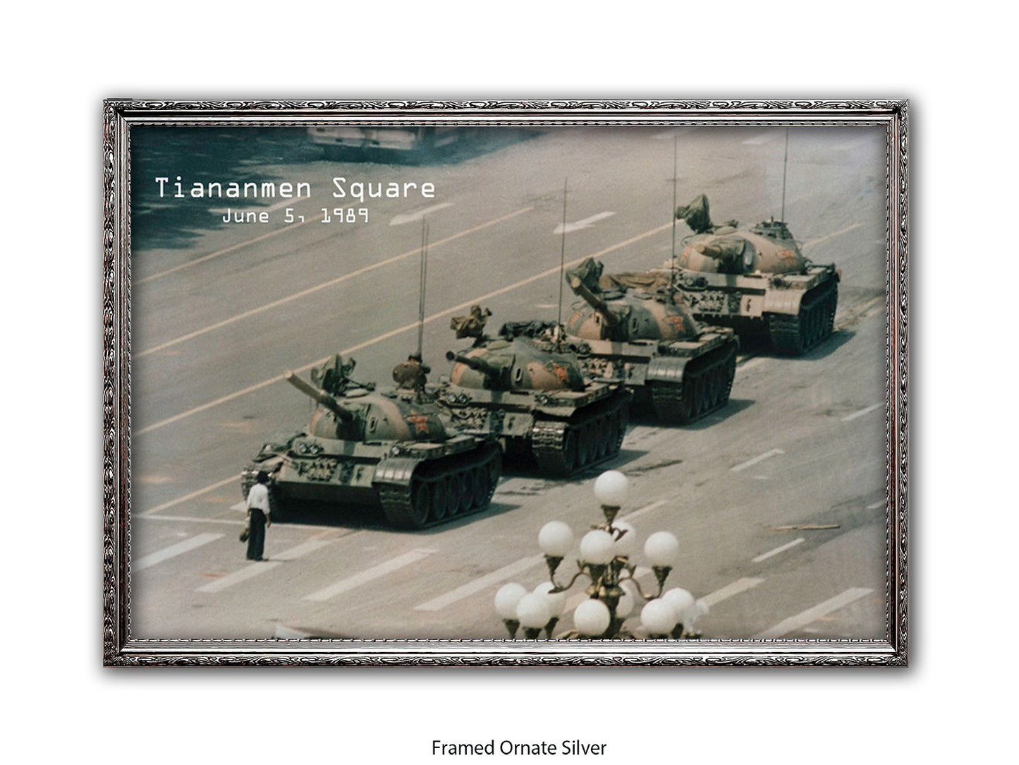 Tiananmen Square June 5, 1989 – Tank Man Iconic Historical Photo Poster Print