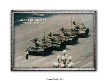 Tiananmen Square June 5, 1989 – Tank Man Iconic Historical Photo Poster Print