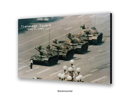 Tiananmen Square June 5, 1989 – Tank Man Iconic Historical Photo Poster Print