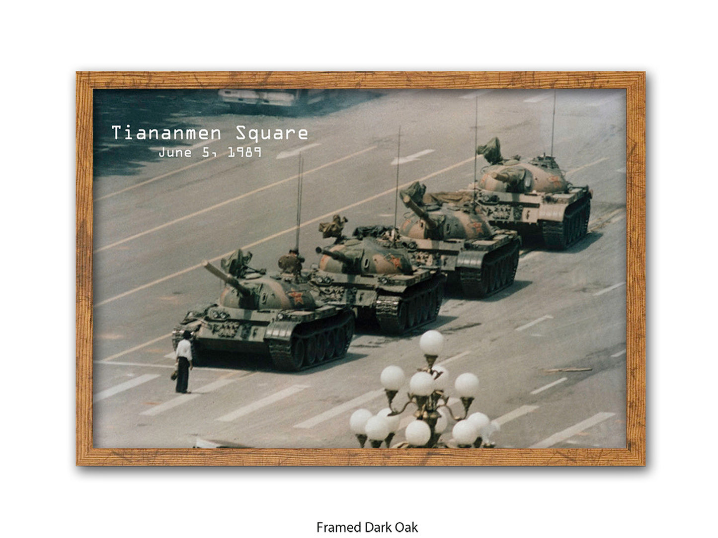 Tiananmen Square June 5, 1989 – Tank Man Iconic Historical Photo Poster Print