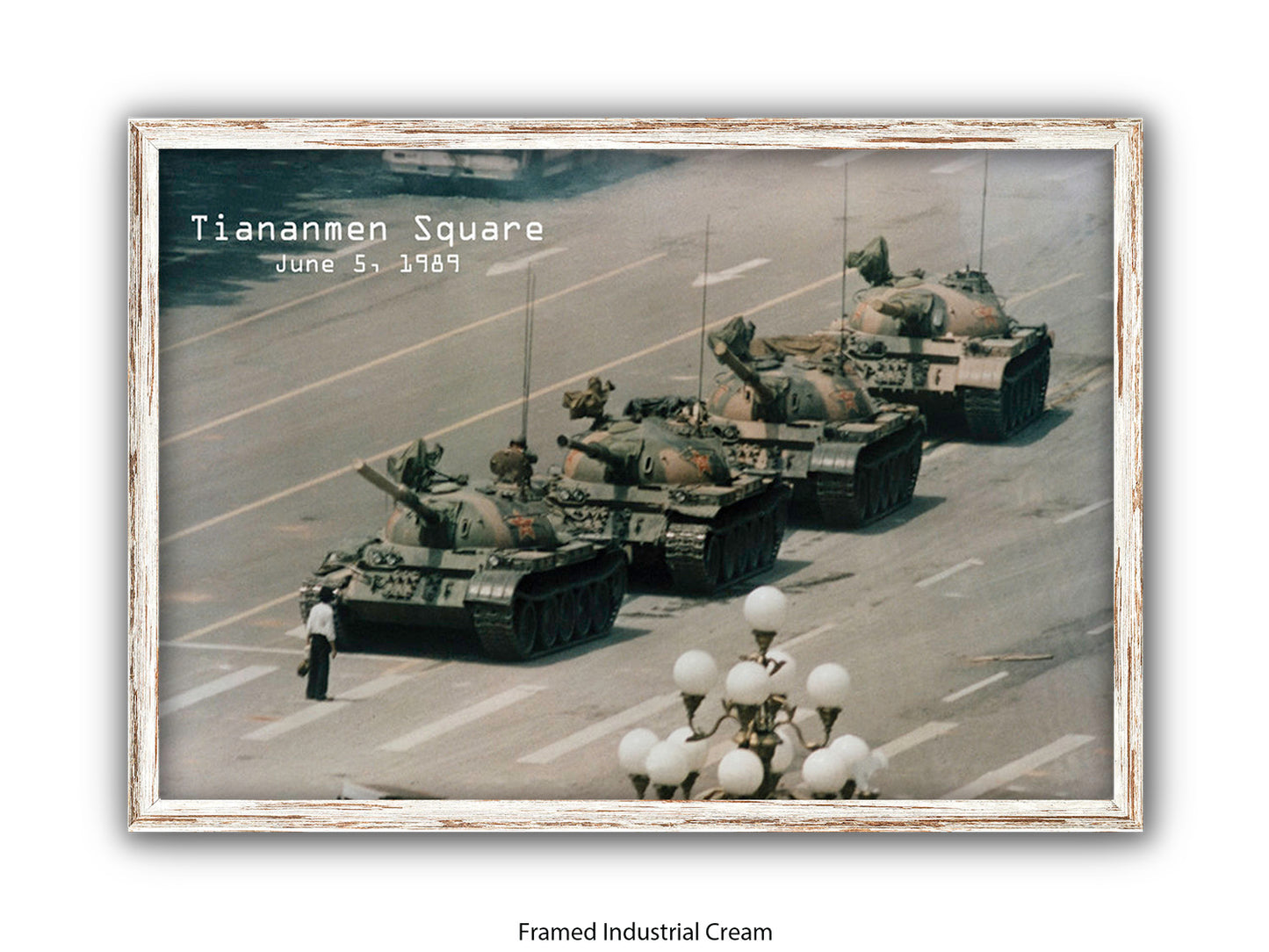 Tiananmen Square June 5, 1989 – Tank Man Iconic Historical Photo Poster Print