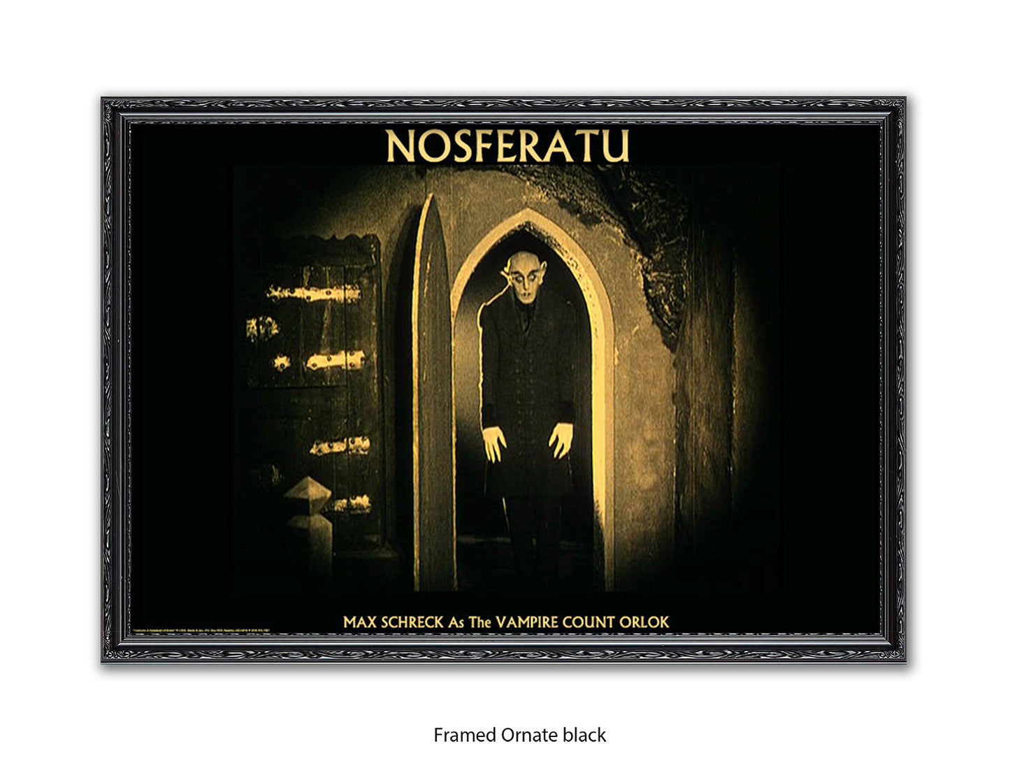 Nosferatu Poster Ð Max Schreck as Vampire Count Orlok Classic 1922 Silent Horror Film Art Print