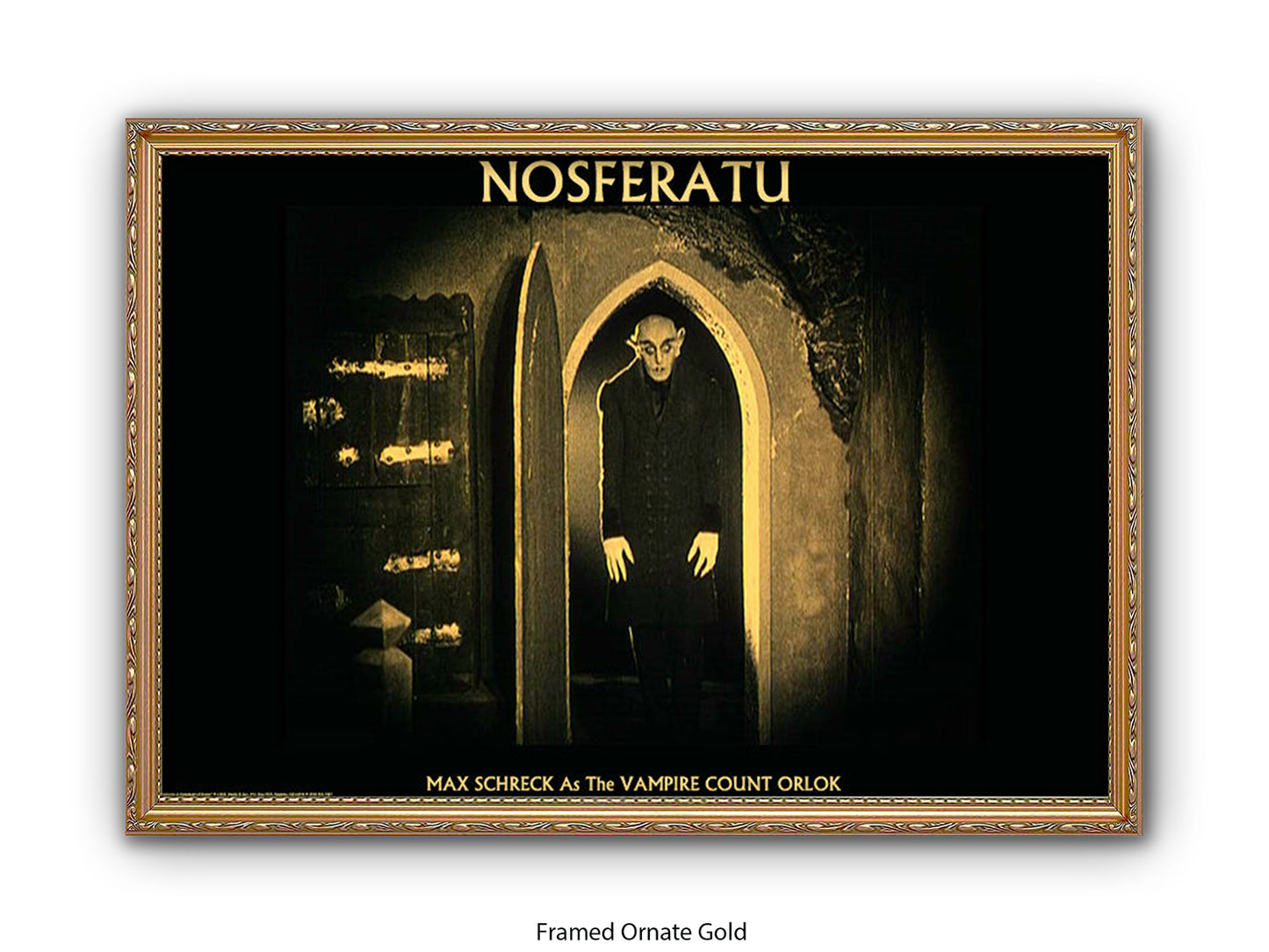 Nosferatu Poster Ð Max Schreck as Vampire Count Orlok Classic 1922 Silent Horror Film Art Print