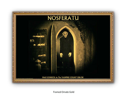 Nosferatu Poster Ð Max Schreck as Vampire Count Orlok Classic 1922 Silent Horror Film Art Print