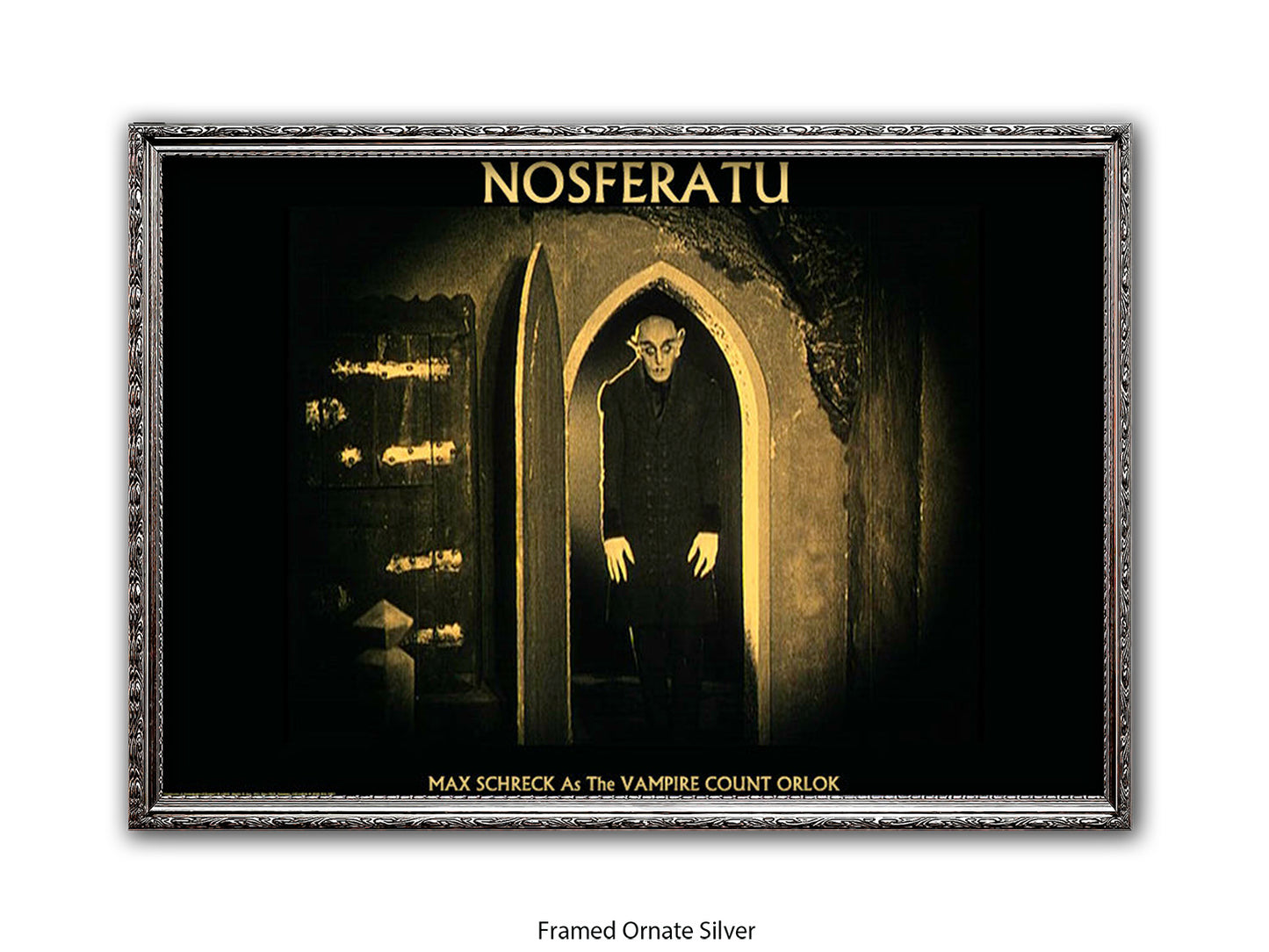 Nosferatu Poster Ð Max Schreck as Vampire Count Orlok Classic 1922 Silent Horror Film Art Print