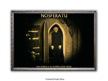 Nosferatu Poster Ð Max Schreck as Vampire Count Orlok Classic 1922 Silent Horror Film Art Print